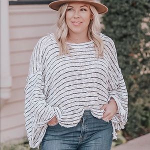 Free People Island Girl Hacci Knit top